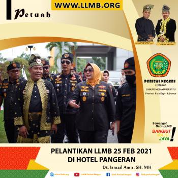PELANTIKAN LLMB 25 FEB 2021 DI HOTEL PANGERAN